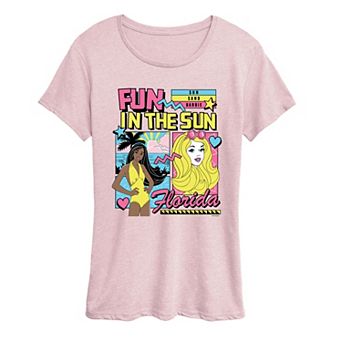 Women's Barbie Fun In The Sun Florida Graphic Tee