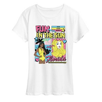 Women's Barbie Fun In The Sun Florida Graphic Tee