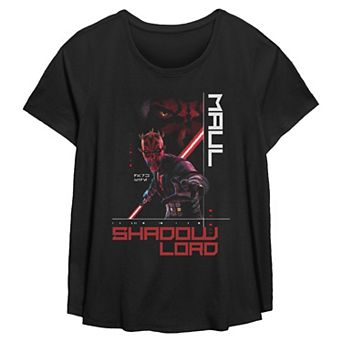 Women's Plus Darth Maul Shadow Lord Short Sleeve Graphic Tee