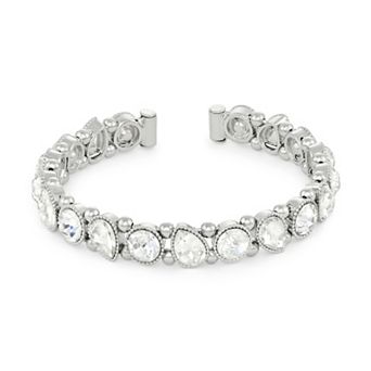 Simply Vera Vera Wang Silver Tone Gemstone Cuff Bracelet