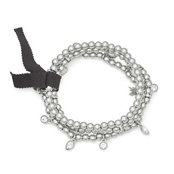 Simply Vera Vera Wang Silver Tone 3 pc Stone Stretch Bracelet
