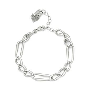 Simply Vera Vera Wang Silver Tone Link Flex Bracelet