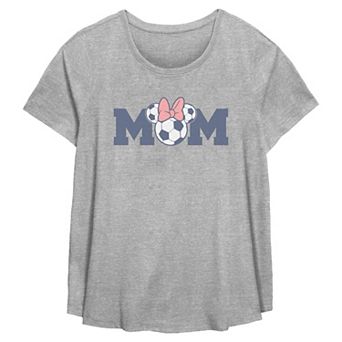Women's Plus Disney's Minnie Mouse Soccer Mom Flowy Graphic Tee