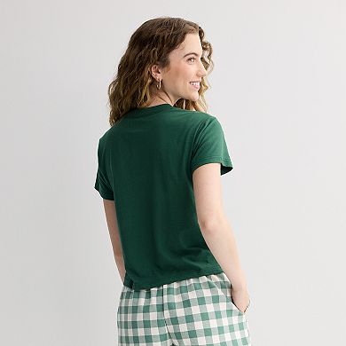 Juniors' Disney's Winnie the Pooh Graphic Baby Tee