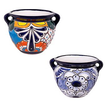 Evergreen Enterprises Talavera Mini Jug Planter Set of 2