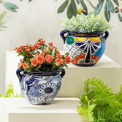 Evergreen Enterprises Talavera Mini Jug Planter Set of 2
