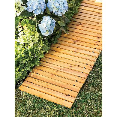 Evergreen Enterprises 6-Foot Wooden Pathway Outdoor Decor