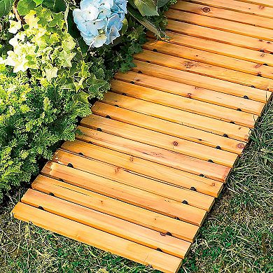 Evergreen Enterprises 6-Foot Wooden Pathway Outdoor Decor