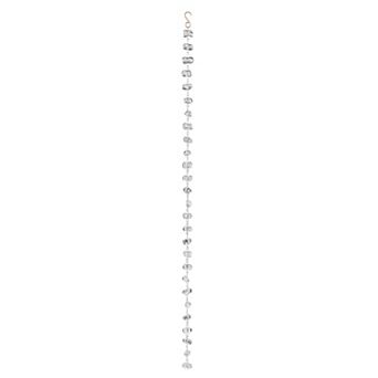 Evergreen Enterprises 70-Inch Glass Pebble Rain Chain Outdoor Decor