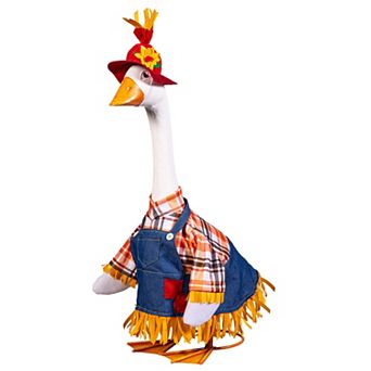 Evergreen Giddy the Porch Goose Scarecrow Outfit Outdoor Decor
