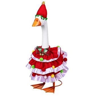 Evergreen Enterprises Giddy the Porch Goose Christmas Dress Outdoor Decor