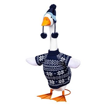Evergreen Enterprises Giddy the Porch Goose Sweater Outfit Outdoor Decor