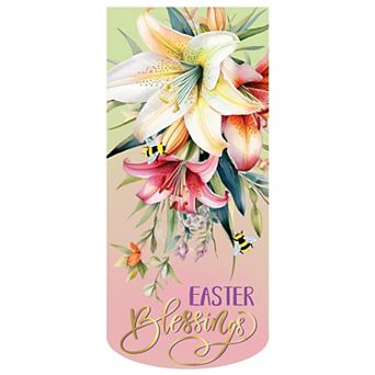 Evergreen Lily Blessing Garden Flag