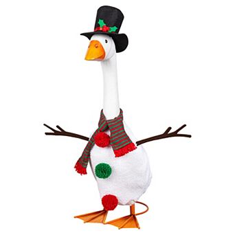 Evergreen Enterprises Giddy the Porch Goose Snowman Outfit Outdoor Decor