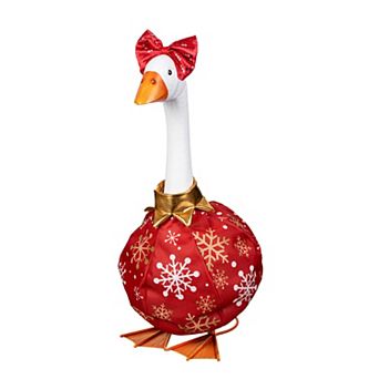 Evergreen Giddy the Porch Goose Ornament Dress Outfit Outdoor Decor
