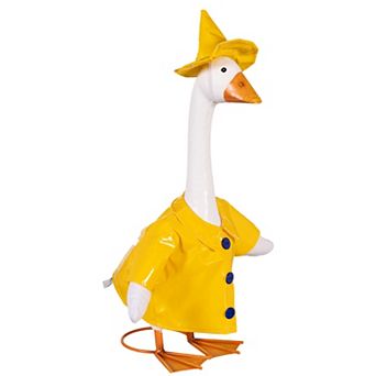 Evergreen Giddy the Porch Goose Raincoat Outfit Outdoor Decor