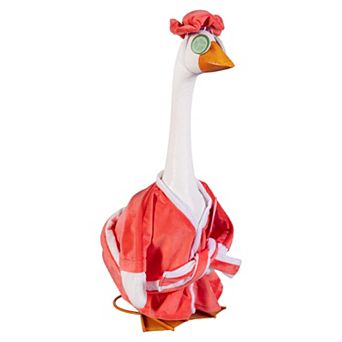 Evergreen Enterprises Giddy the Porch Goose Relaxation Time Outfit Outdoor Decor