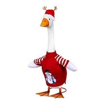 Evergreen Giddy the Porch Goose Christmas Sweater Outfit Outdoor Decor