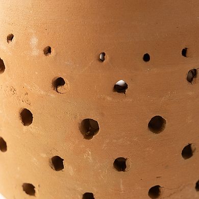 Evergreen Enterprises Hand-Carved Terracotta Hanging Planter Outdoor Decor