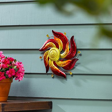 Evergreen Enterprises 13-Inch Celestial Swirl Red Wall Spinner