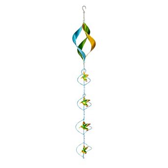 Evergreen Enterprises 41-Inch Metal Hummingbird Wind Twirler Outdoor Decor