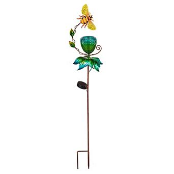 Evergreen Enterprises Bee Solar Garden Stake Outdoor Decor 36-inch