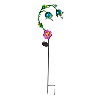 Evergreen Enterprises Flower Fairy Solar Garden Stake 37-Inch Outdoor Decor
