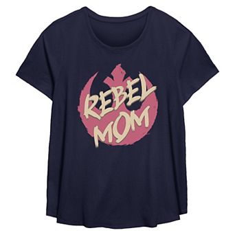 Women's Plus Disney's Star Wars Rebel Mom Short Sleeve Graphic Tee