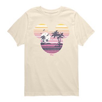 Boys 8-20 Disney's Mickey Tropical Sunset Silhouette Graphic Tee