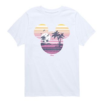 Boys 8-20 Disney's Mickey Tropical Sunset Silhouette Graphic Tee