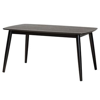Baxton Studio Flora Dining Table with Natural Wood Finish