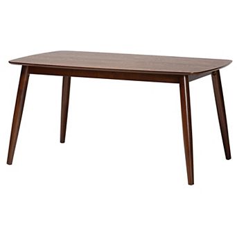 Baxton Studio Flora Dining Table with Natural Wood Finish
