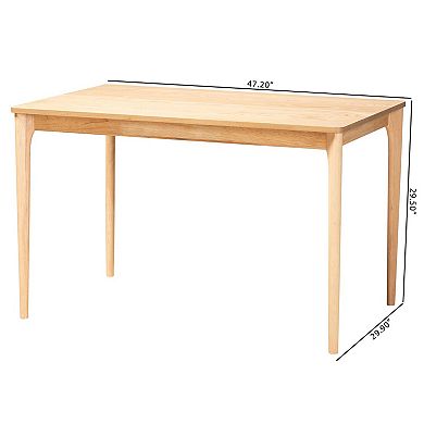 Baxton Studio Sherwin Rectangular Dining Table