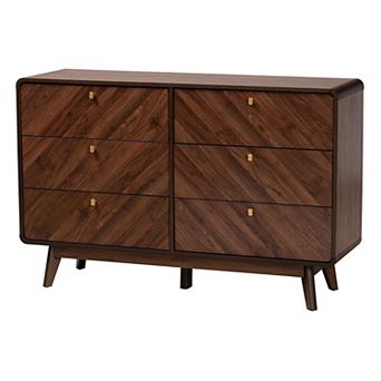 Baxton Studio Markell 6-Drawer Dresser