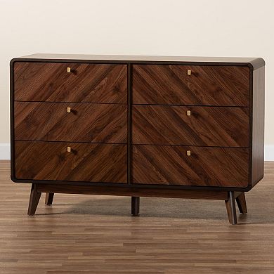 Baxton Studio Markell 6-Drawer Dresser