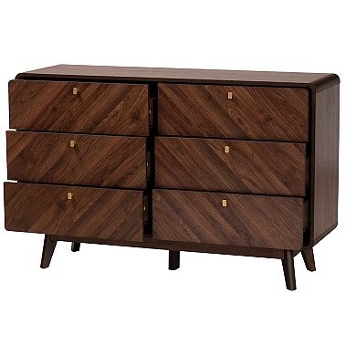 Baxton Studio Markell 6-Drawer Dresser
