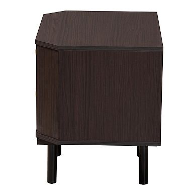 Baxton Studio Norwood 2-Drawer End Table