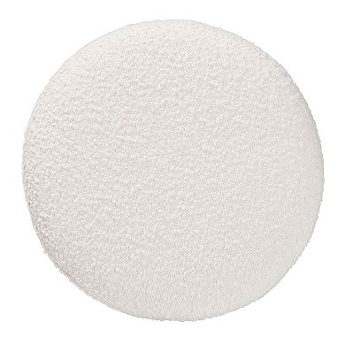 Baxton Studio Fisk Round Ottoman Footstool