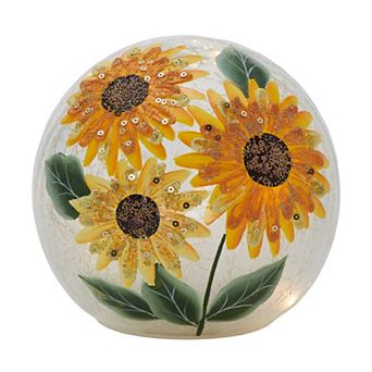 Studio 66 Golden Sunflower Orb Lighting Table Decor