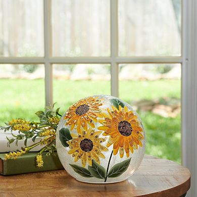 Studio 66 Golden Sunflower Orb Lighting Table Decor