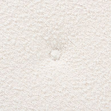 Baxton Studio Iliana Upholstered Ottoman Footstool