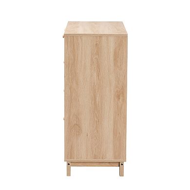 Baxton Studio Elsbeth 5-Drawer Storage Cabinet