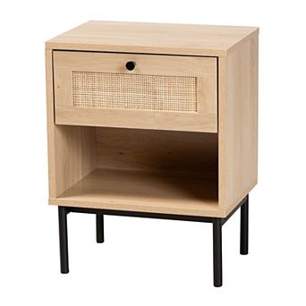 Baxton Studio Sherwin 1-Drawer End Table
