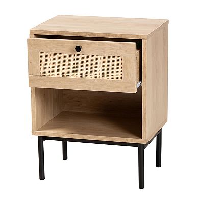 Baxton Studio Sherwin 1-Drawer End Table