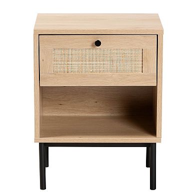 Baxton Studio Sherwin 1-Drawer End Table