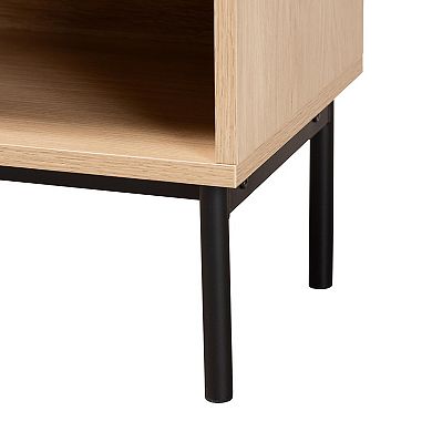 Baxton Studio Sherwin 1-Drawer End Table