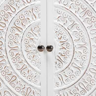 Baxton Studio Yelena 2-Door Storage Cabinet