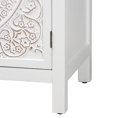 Baxton Studio Yelena 2-Door Storage Cabinet