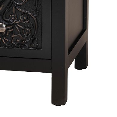 Baxton Studio Yelena 3-Drawer Storage Cabinet