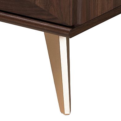 Baxton Studio Graceland 2-Drawer Nightstand